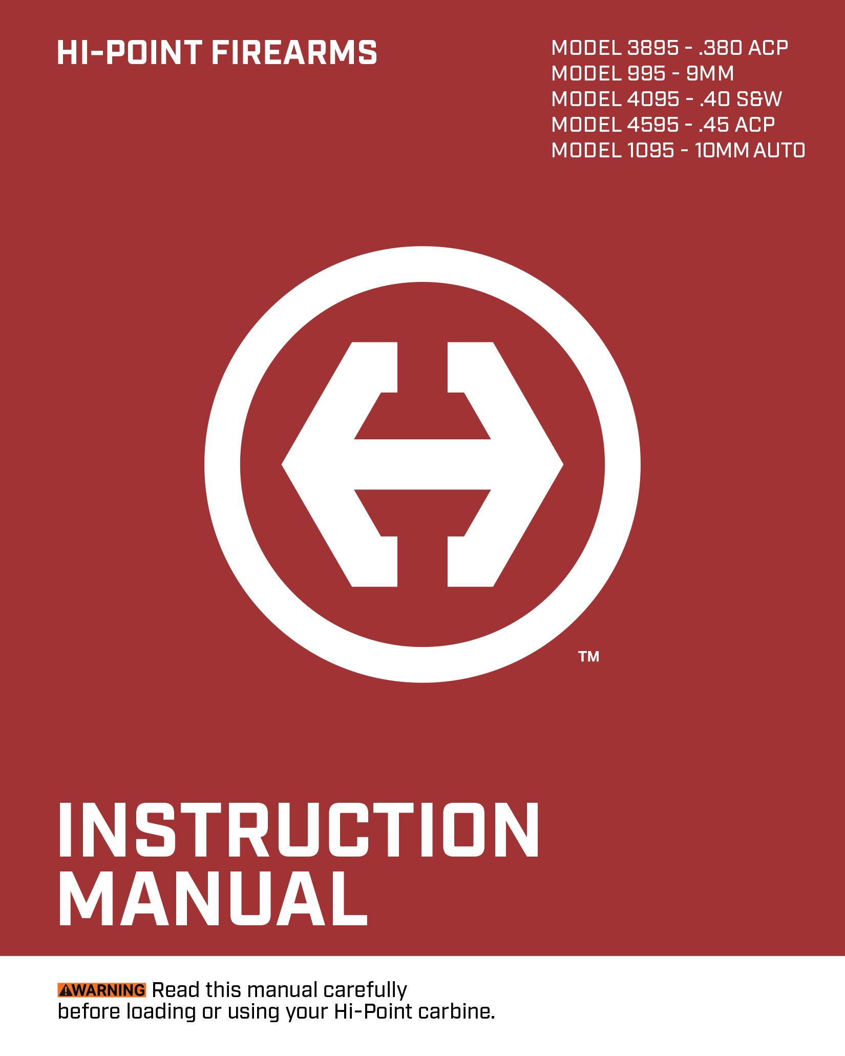 Hi-Point Carbine Owner's Manual